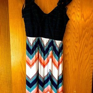 Cure lace too mindi dress with criss cross back